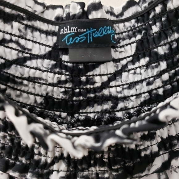 MBLM Tess Holiday Black & White Print Blouse 3X - Picture 4 of 6